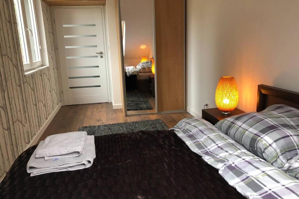Apartmán Dwupoziomowy Apartament Nad Jeziorem W Lesie Augustów Exteriér fotografie